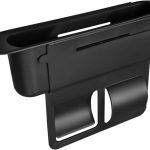 Car Seat Gap Filler, Multifunctional Car Seat Organizer, Phone Holder Between Seats & Console, Automotive Storage Box Accessories for Keys, Sunglasses, Cards, Phones (Black)