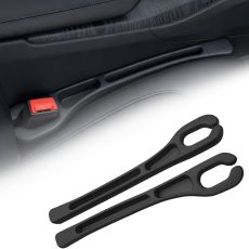 Car Seat Gap Filler Organizer, Anti-Drop Seat Gap Filler 2 Pack Black | 2 in 1 Gap Filler Organizer Between Seat and Console with Storage Slot, Universal Car Accessories Interior for Truck, SUV