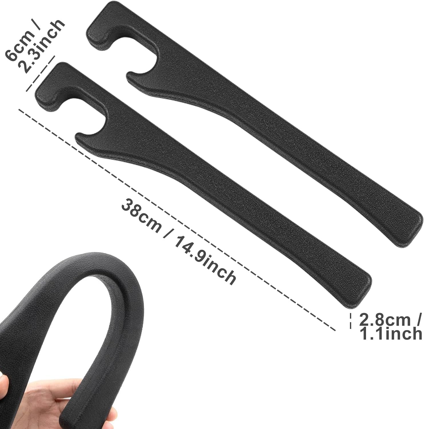 2-Pack Car Seat Gap Filler – Universal PU Leather Car Seat Gap Cover, Designed to Fill Gaps Between Seats and Console. Car Seat Side Gap Filler Prevents Items from Falling - Image 2
