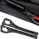 Car Seat Gap Filler Organizer 2 Pack, Anti-Drop Car Seat Gap Filler, Black | Seat Side Console Storage Pocket with Storage Slot, Universal Car Accessories Interior for SUV Truck Between Seat & Console