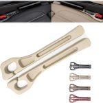 Car Seat Gap Filler Set of 2, Premium Interior Car Accessories, Multifunctional Car Storage Solution with Non-Slip Design, Fits Most Vehicles (Beige)