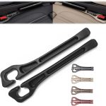 2 Pack Car Seat Gap Filler, Universal Fit Car Seat Crevice Blocker with Storage Slot, Black (Black) | Stops items from falling into seat gaps; universal fit for most cars, SUVs & trucks; 2-in-1 storage & gap filler.