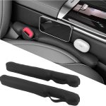 2PCS Upgraded Car Seat Gap Filler with Fixing Ring,Elastic Car Gap Filler to Avoid Dropping Cell Phones/Keys,Essential Cars Gaps Seat Fillers Cars Accessories